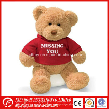 Hot Sale Brown Teddy Bear with T-Shirt